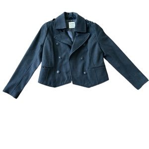 Old Navy Military Coat Black Size M worn 1x